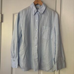 Vince linen button down shirt small